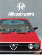 1979 ALFA ROMEO ALFASUD SPRINT BROCHURE NEDERLANDS, Nieuw