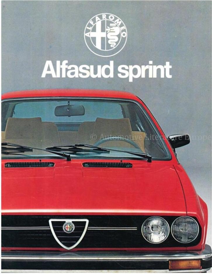 1979 ALFA ROMEO ALFASUD SPRINT BROCHURE NEDERLANDS, Livres, Autos | Brochures & Magazines