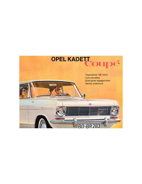 1964 OPEL KADETT A COUPÉ BROCHURE NEDERLANDS, Boeken, Auto's | Folders en Tijdschriften, Ophalen of Verzenden
