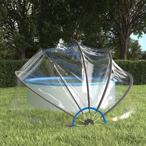 vidaXL Zwembadoverkapping rond 406x203 cm PVC, Tuin en Terras, Zwembaden, Nieuw, Verzenden
