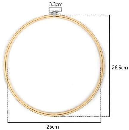Bamboe borduurring flowerhoop bloemenring met stelschroef 27, Hobby en Vrije tijd, Knutselen, Nieuw
