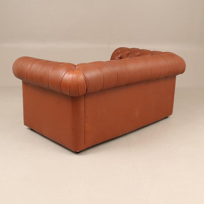 Sofa - Chesterfield - Leder, Antiek en Kunst, Curiosa en Brocante