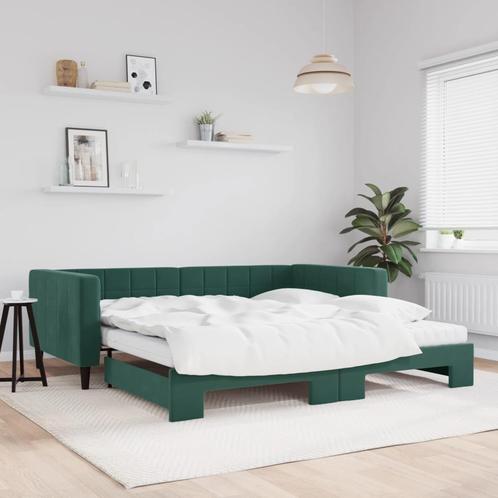 vidaXL Slaapbank onderschuifbed matrassen 100x200cm, Huis en Inrichting, Slaapkamer | Bedden, Nieuw, Verzenden