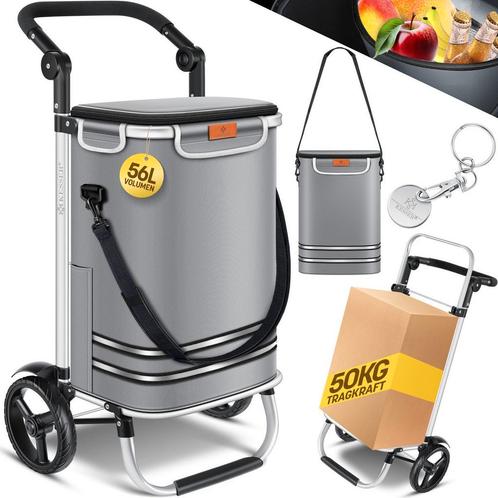 KESSER® Boodschappentrolley - Boodschappenwagen - 56L - tot, Doe-het-zelf en Bouw, Gereedschap | Overige machines, Verzenden