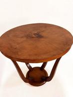 Gueridon - Naaldhout, Bois plaqué - Art Deco ronde tafel, Antiek en Kunst