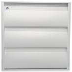 Overdrukrooster opbouw (BxH) 328 x 328mm, Doe-het-zelf en Bouw, Verzenden, Nieuw