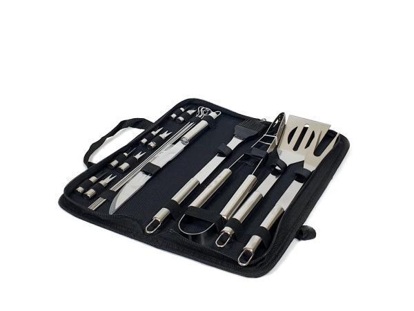 Veiling - 18-delige barbecue set – Inclusief opbergtas, Huis en Inrichting, Keuken | Bestek, Nieuw