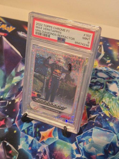 2022 Topps Chrome F1, Mini Diamonds /299 Max Verstappen #152, Verzamelen, Stickers