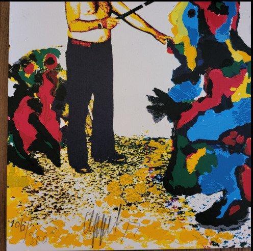 Karel Appel (1921-2006) - Zeefxruk uit Schilderskist karel, Antiquités & Art, Antiquités | Autres Antiquités