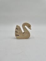 sculptuur, Swan Sculpture in Travertino di Tivoli – Vintage, Antiek en Kunst