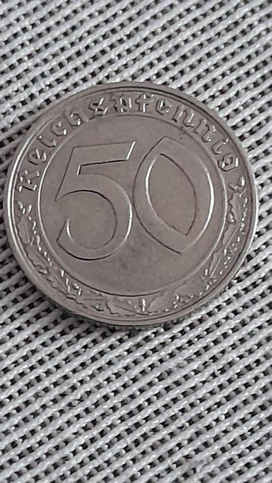 Duitsland, Derde Rijk 50 Reichspfennig 1938 E (Zonder, Postzegels en Munten, Munten | Europa | Niet-Euromunten