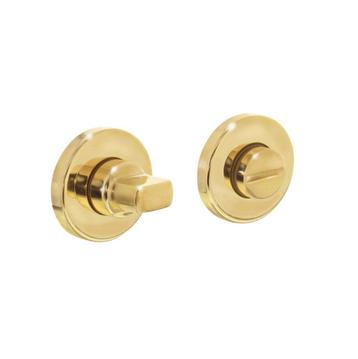 WC slot rond messing ongelakt, Ophalen of Verzenden, Slot