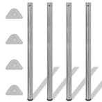 Tafelpoten Verstelbaar Nikkel 1100mm (4 st) - Retour Deal..., Huis en Inrichting, Tafelpoot, Minder dan 50 cm, 100 tot 150 cm