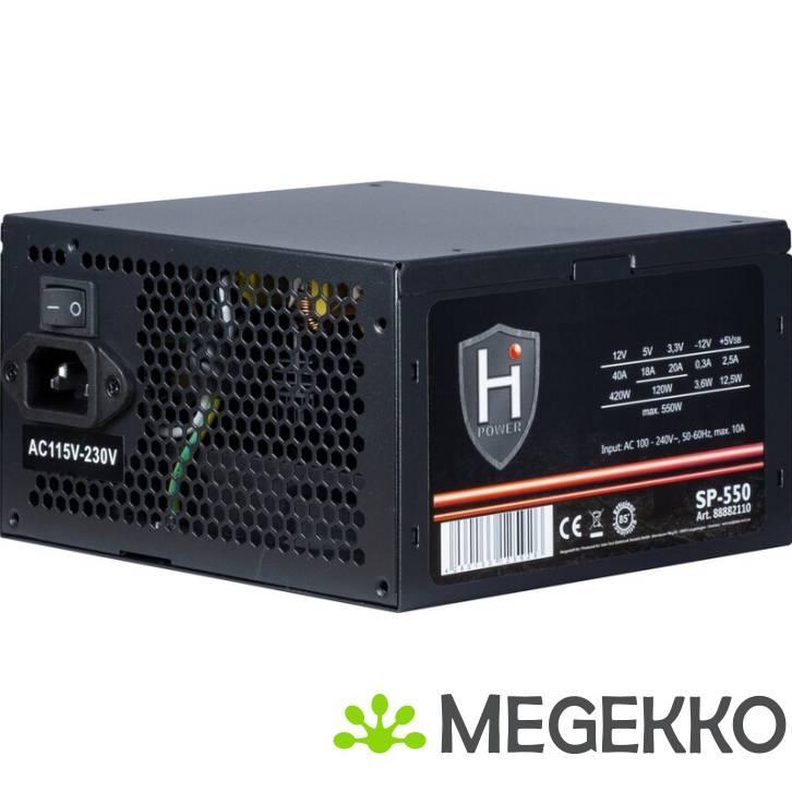 Inter-Tech HIPOWER SP-550 power supply unit 550 W, Computers en Software, Overige Computers en Software, Nieuw, Verzenden