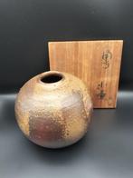 Vaas - Keramiek - Japan - Authentiek Bizen-aardewerk (Zonder
