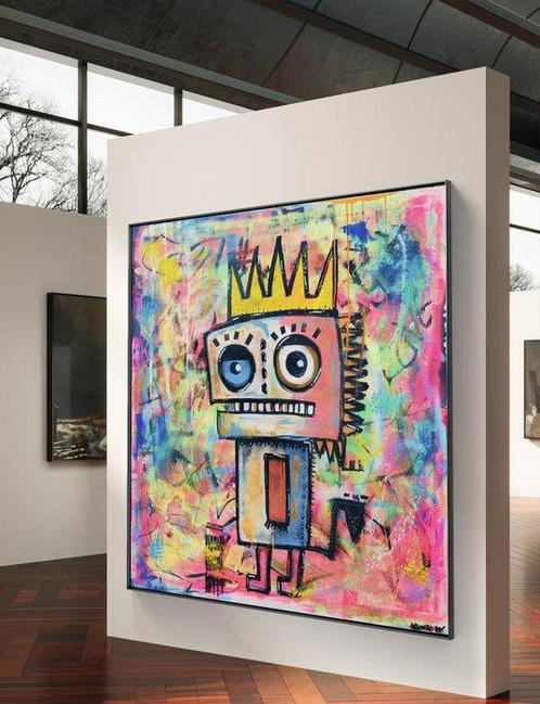 Wigulins Art (1971) - Little Lion King XL - original Artwork, Antiek en Kunst, Kunst | Schilderijen | Modern