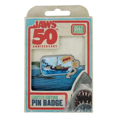 Jaws Pin Badge 50th Anniversary Ship in Bottle, Verzamelen, Film en Tv, Ophalen of Verzenden