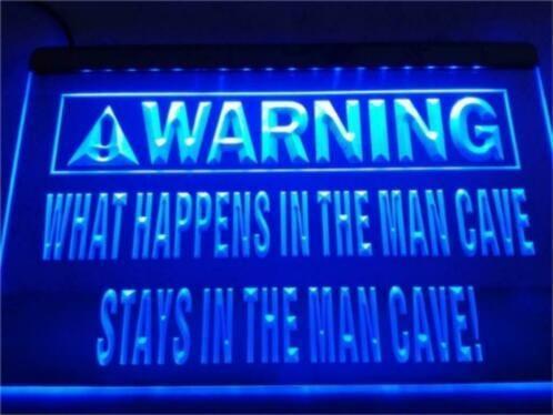 Mancave neon bord lamp LED cafe verlichting reclame lichtbak, Huis en Inrichting, Lampen | Overige, Nieuw, Verzenden