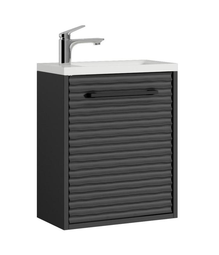 Toiletmeubel Etna 40 x 22 cm mat zwart fonteinmeubel, Doe-het-zelf en Bouw, Sanitair, Nieuw, Verzenden