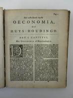J. C(olerus) - De verstandige huys-houder, voor-schryvende, Antiquités & Art
