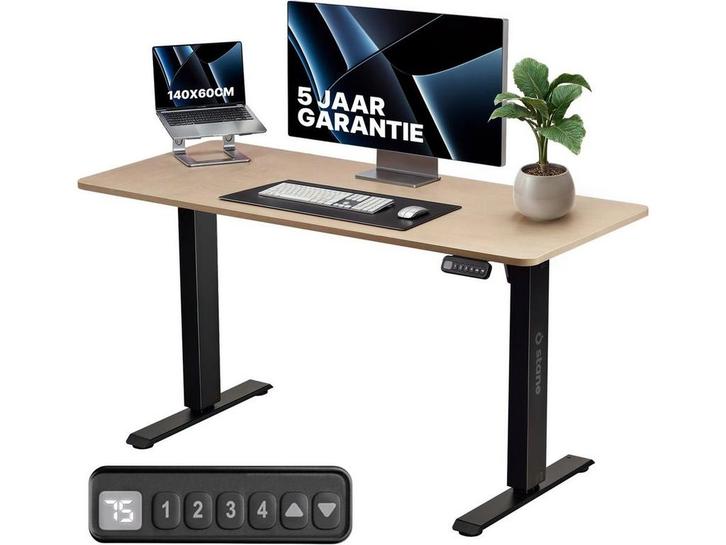 Stane Zit Sta Bureau Elektrisch Verstelbaar - 4, Huis en Inrichting, Bureaus, Zo goed als nieuw, Verzenden