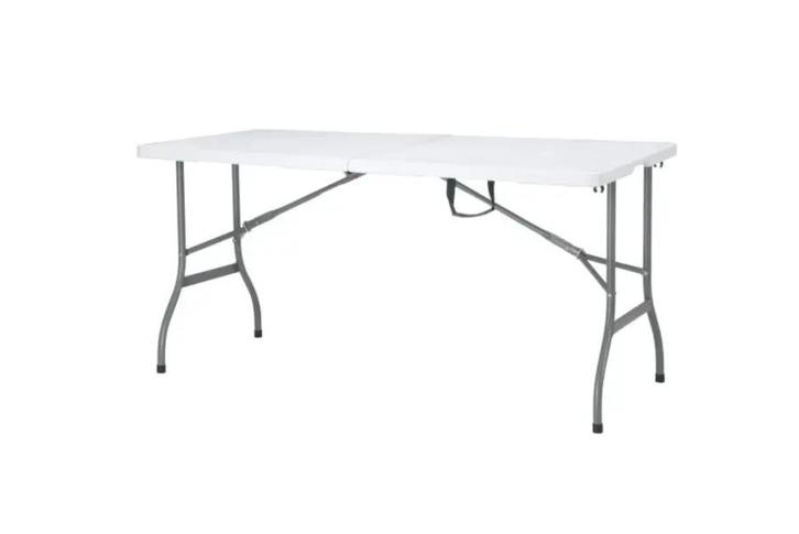 MaxxGarden Vouwtafel - Tuintafel - 152x70x74 cm - Wit, Tuin en Terras, Tuintafels, Nieuw, Ophalen of Verzenden