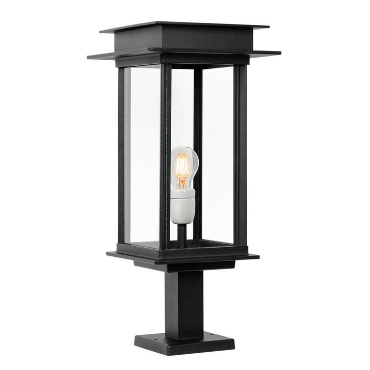 Tuinverlichting Modern Praag II Sokkel Tuinverlichting, Tuin en Terras, Buitenverlichting, 50 tot 250 watt, Nieuw, Aluminium, Staande lamp