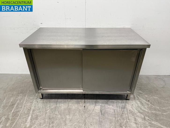 RVS Werkkast Kast 2 Schuifdeuren 120 cm Horeca, Zakelijke goederen, Horeca | Meubilair en Inrichting, Ophalen of Verzenden