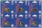 Frankrijk. 1/4 Euro 2023 6 x 1/4 Euro Münzen - Rugby Union, Postzegels en Munten