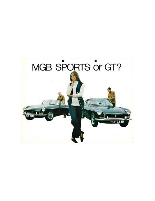 1970 MG MGB GT BROCHURE ENGELS, Livres, Autos | Brochures & Magazines, Enlèvement ou Envoi