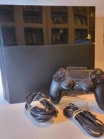 Playstation 4 Zwart 500gb met 1 controller en alle kabels, Ophalen of Verzenden, Zo goed als nieuw