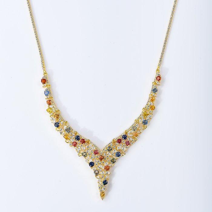 Zonder Minimumprijs - Statement ketting - 18 karaat Geel, Handtassen en Accessoires, Antieke sieraden