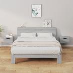 vidaXL Nachtkastjes 2 st wandgemonteerd 34x30x20 cm grijs, Huis en Inrichting, Slaapkamer | Nachtkastjes, Verzenden, Nieuw