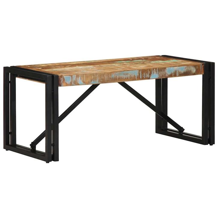 vidaXL Salontafel 80x40x35 cm massief gerecycled hout, Huis en Inrichting, Tafels | Salontafels, Nieuw, Verzenden