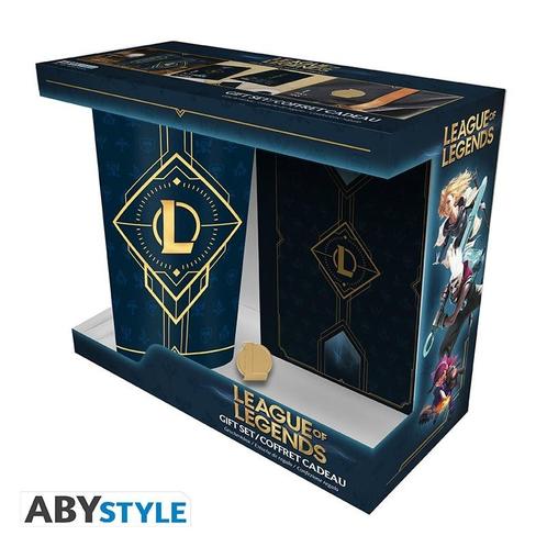 League of Legends Gift Set (XXL Glas, Pin & Notebook), Verzamelen, Film en Tv, Ophalen of Verzenden