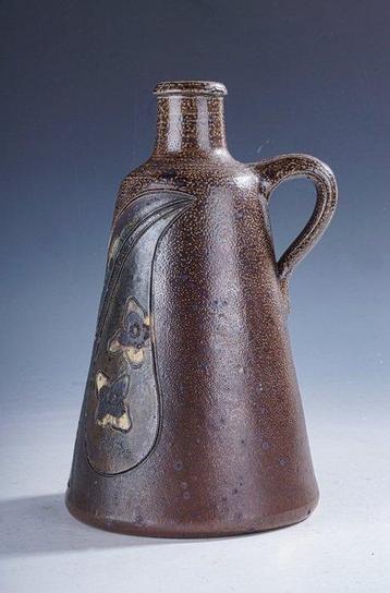 Westerwald Keramiek - Vase -  Vase en pierre avec décoration