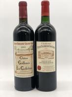 Mixed lot of 2 x 75cl St.Emilion Grand Cru (Bordeaux, rood), Ophalen of Verzenden, Rode wijn