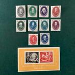 RDA 1950 - Académies et bloc Debria - MNH - Michel 261/270, Gestempeld