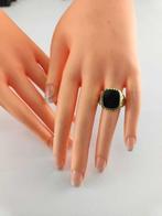 Chevalière - 14 carats Or jaune Onyx - Bague pour hommes en, Bijoux, Sacs & Beauté
