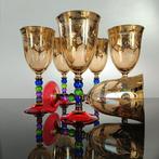 SECOLOVENTESIMO - Calice (6) - Pearls Gold colors Goblets -, Antiek en Kunst