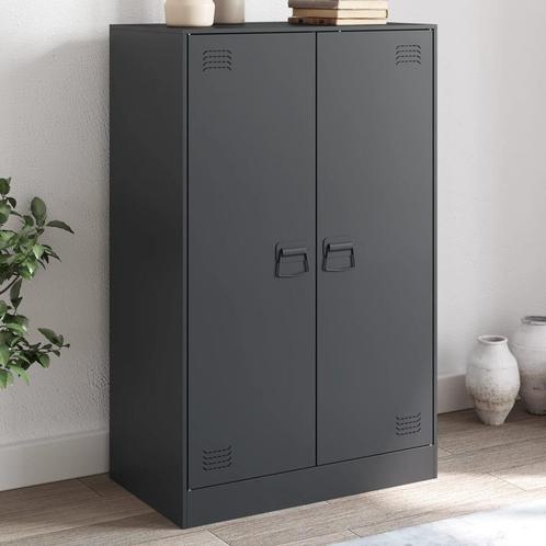 vidaXL Buffet anthracite 67x39x107 cm acier, Maison & Meubles, Armoires | Dressoirs, Neuf, Envoi