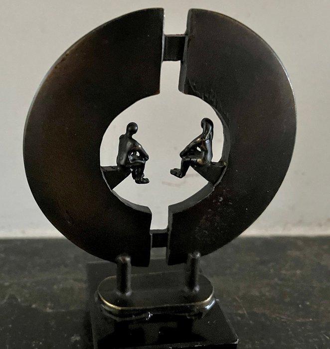 Ger van Tankeren - Beeld, A Good Connection - 13 cm - Brons, Antiek en Kunst, Curiosa en Brocante