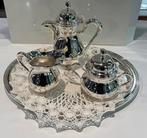 Theeservies (4) - .800 zilver - Zilveren theeservies, Antiek en Kunst
