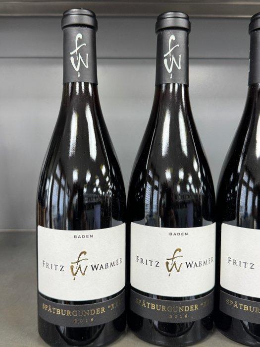 2016 Fritz Wabmer Spätburgunder XXL - Baden - 5 Flessen, Verzamelen, Wijnen