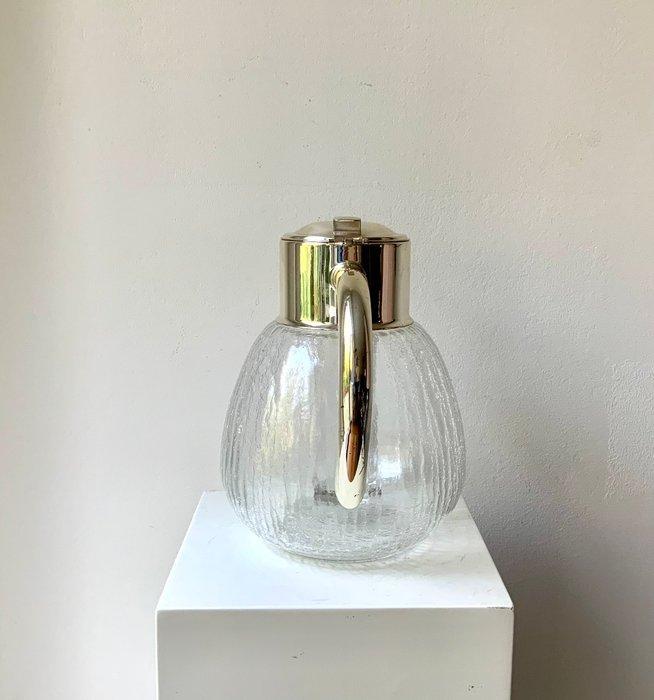 WMF / Geislingen - Wilhelm Wagenfeld - Karaf - Glas, Metaal, Antiek en Kunst, Kunst | Designobjecten