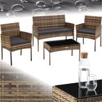 Tweedekans | tectake® - Wicker tuinset Palese - Zitgroep, Ophalen of Verzenden, Nieuw