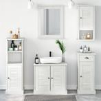 vidaXL Badkamermeubel Set met lade met plank 5 pcs Antiekwit, Huis en Inrichting, Badkamer | Badkamermeubels, Verzenden, Nieuw