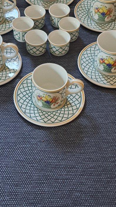 Villeroy & Boch - Koffie- en theeservies (20) - Basket -, Antiquités & Art, Antiquités | Meubles | Tables