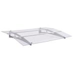 vidaXL Deurluifel 150x90 cm PET zilverkleurig en transparant, Tuin en Terras, Verzenden, Nieuw