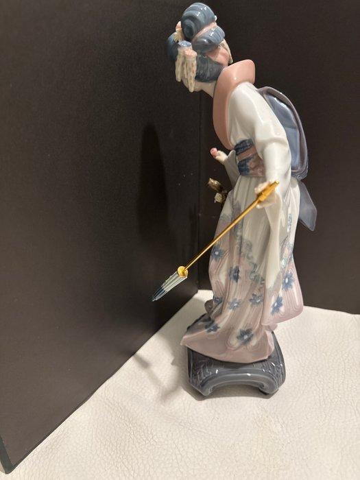 Lladró - Figuur - Geisha con paraguas - Porselein, Glazuur, Antiek en Kunst, Antiek | Glaswerk en Kristal